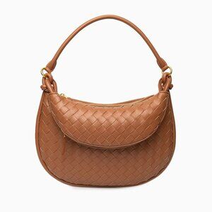 Verano Hill Adele Handbag – Caramel Vegan Leather Tote – Lightweight
